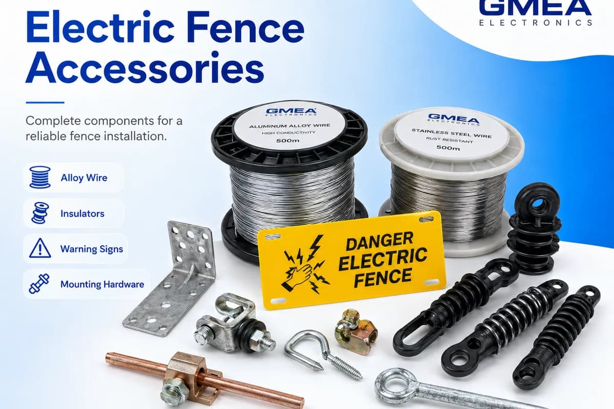 Electric Fence Accessories from GMEA Electronics & CCTV