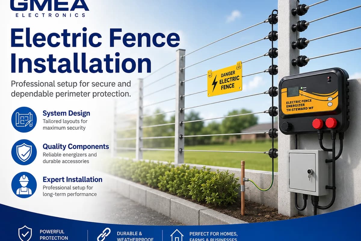 Electric Fence Installation from GMEA Electronics & CCTV